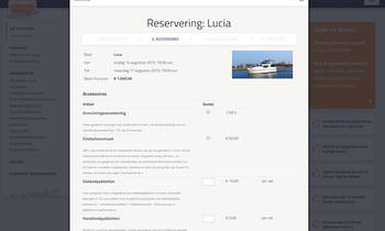 nieuwe reservering, website nieuw, yachts4u