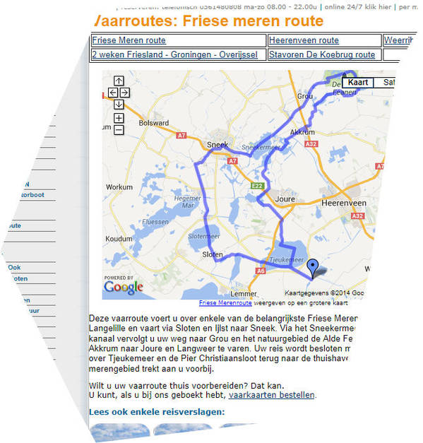 We hebben de 'Friese Meren Route' gefahren, een aanrader