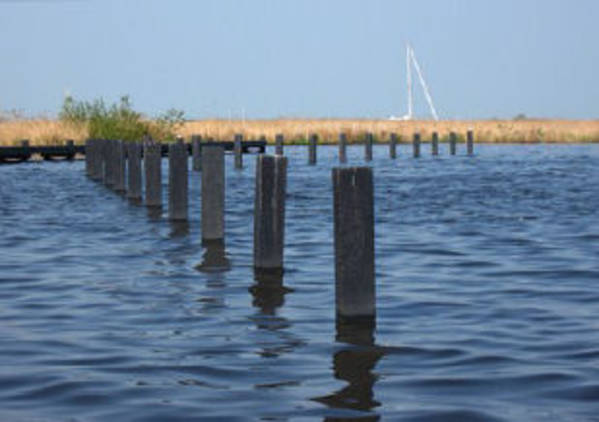 Door gezellige kleine dorpjes: we zagen een hert in het water zwemmen