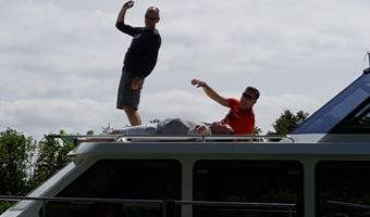 Tja..ook dit kan op het dek van een grote boot...