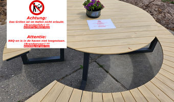 BBQ-en is in de haven niet toegestaan